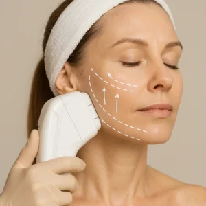 Woman having HI-FU to reduce wrinkles call LA LIPO Buxton Now!