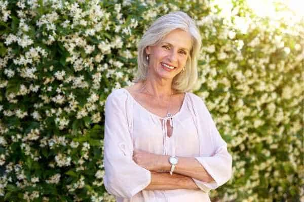 Older woman happy with urinary incontinence treatment Buxton